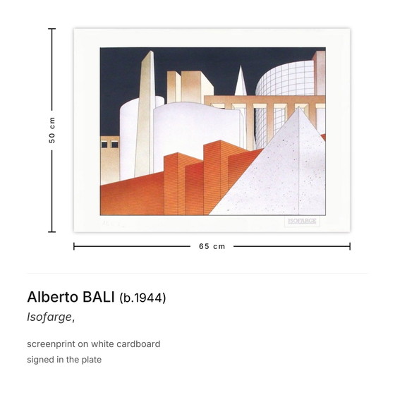 Sérigraphie Alberto Bali Isofarge – Lithographies et sérigraphies, Paper (photo 3 of 5)