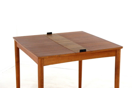 Tavolo da pranzo quadrato allungabile in teak Poul Hundevad, stile vintage danese. – Set da pranzo, Wood (photo 7 of 24)