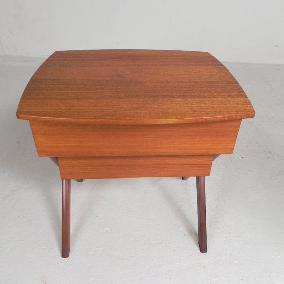 Image 1 of Kleine Kommode, Nähtisch mit 2 Schubladen, O.M.F., 1960er Jahre