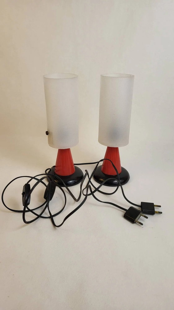 Lampada Rockabilly anni '50-'60 (*2) – Lampade da tavolo, Metal, Plastic, Vintage (photo 11 of 12)