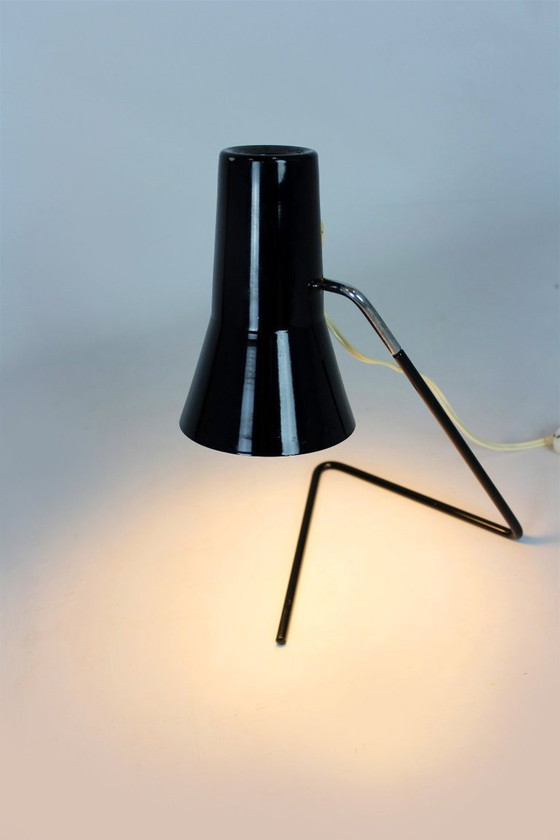 Image 1 of Black Table Lamp by Josef Hurka for Drupol, 1960s