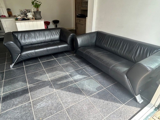 Two Rolf Benz Design sofas 322 - 2 + 2.5 seater