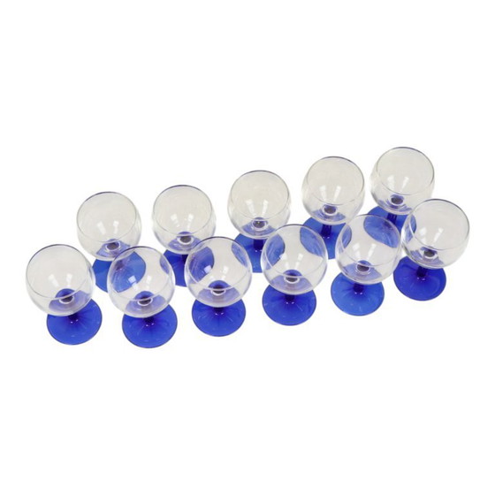 Image 1 of Juego de copas de vino Arcoroc azules