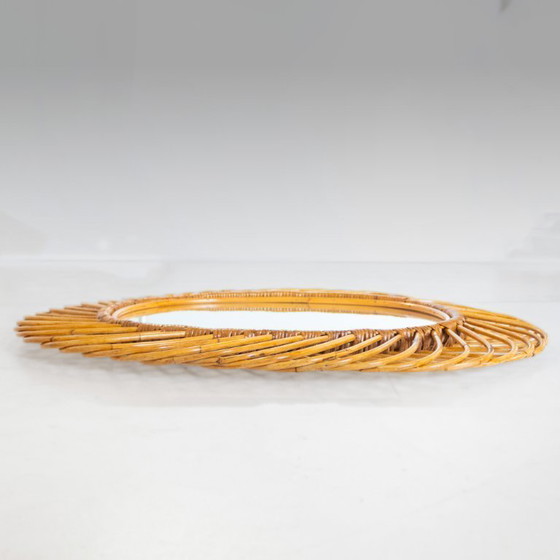Image 1 of 1x Specchio in bambù Sunburst Mid-Century Modern, Franco Albini, Italia anni '60