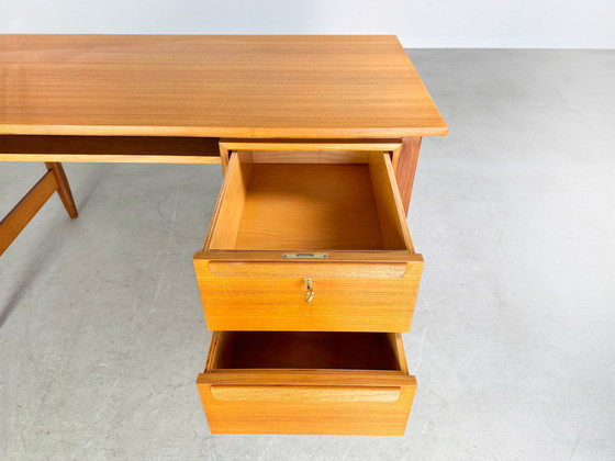 Image 1 of Vintage teak desk WK Furniture Midcentury Danish Design 1960