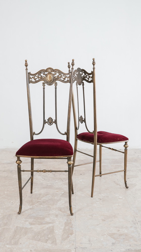 Image 1 of Ein Paar Stühle im Stil von Pier Luigi Colli aus der Mitte des 20. Jahrhunderts (1950er Jahre)