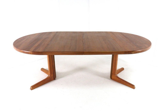 Image 1 of Gudme Round 2x Extendable Dining Table 'Nabbe' Vintage