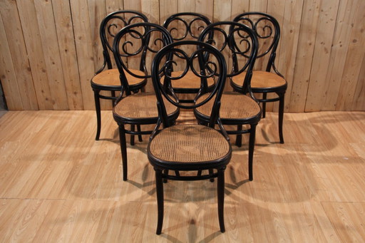 Sedie serie 6 di Thonet modello n. 2 1870/80