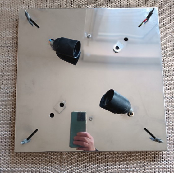 Image 1 of Mazzega Murano Grande Plafoniera 40x40 cm - design Carlo Nason - anni '90