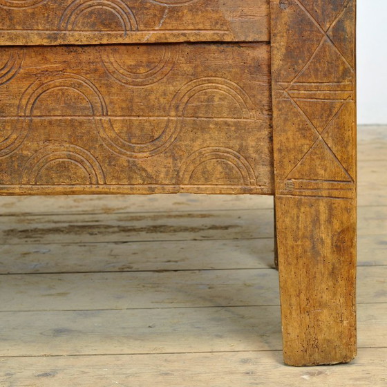 Image 1 of Antique Shepherd’s Chest, 1850’s