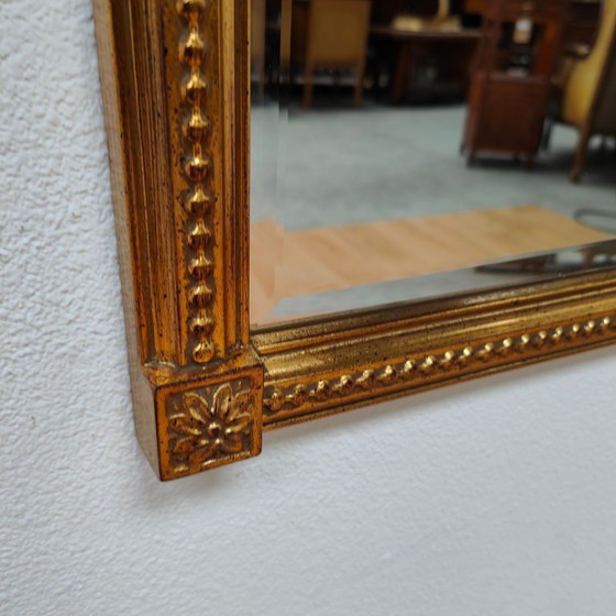 Image 1 of Miroir sur pied DeKnudt vintage doré de style Hollywood Regency