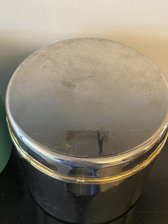 Image 1 of Vintage 60s/70s and rare Gucci ice cream or caviar bucket in silver-plated metal