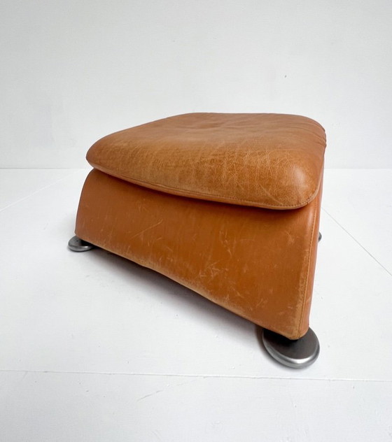 Image 1 of Montis Loge fauteuil met voetenbank van Gerard van den Berg, 1980's