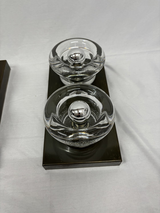 Image 1 of Vintage space age set wall lamps gebrüder Cosack 1960s