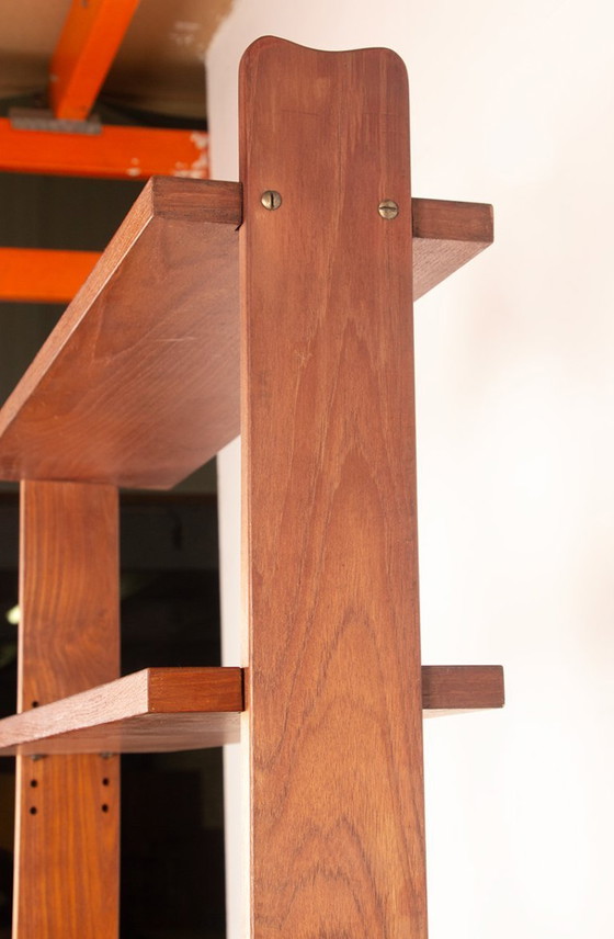 Image 1 of Grande scaffale mobile e modulare in teak danese di H. Brockmann Petersen, anni '60.