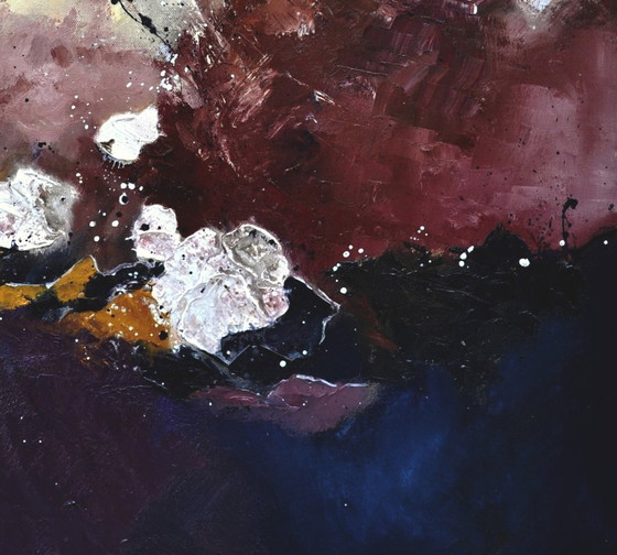 White flowers in the night – P. Ladent, Art, Canvas (photo 4 of 5)