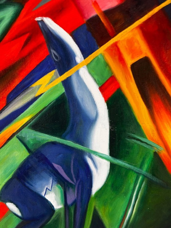 Image 1 of Tierschicksale (1913) - Franz Marc - hand-painted oil on canvas (rolled)