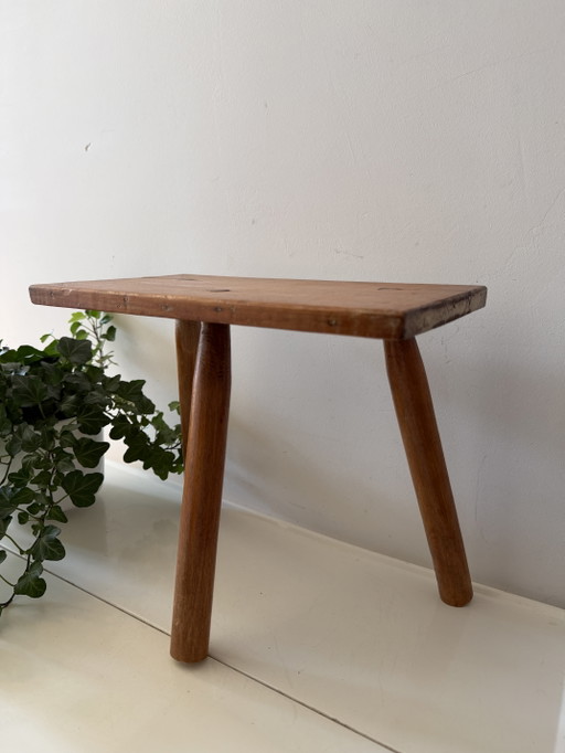 Table à plantes en bois style milieu du siècle