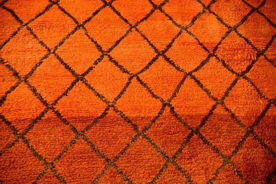 Image 1 of Tapis berbère orange artisanal 150cmx300cm 