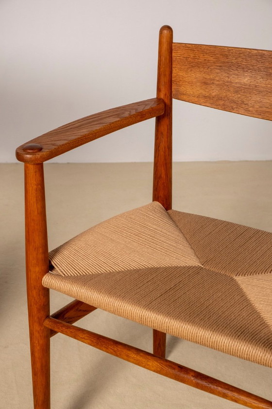 2 sillas de comedor Hans J. Wegner CH37 en roble aceitado, década de 1970. – Carl Hansen & Søn, Wood (photo 10 of 12)