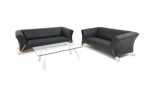 Rolf Benz 322 Suite Couch Sofa Three-seater Two-seater Leather Table 5021