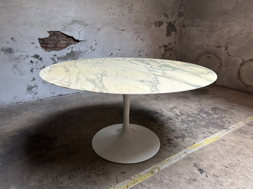 Vintage Knoll Esstisch mit Calacatta-Marmor