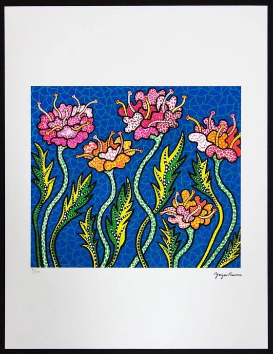 Image 1 of Nach Yayoi Kusama, Sommerblumen, Lithografie, 1990er Jahre
