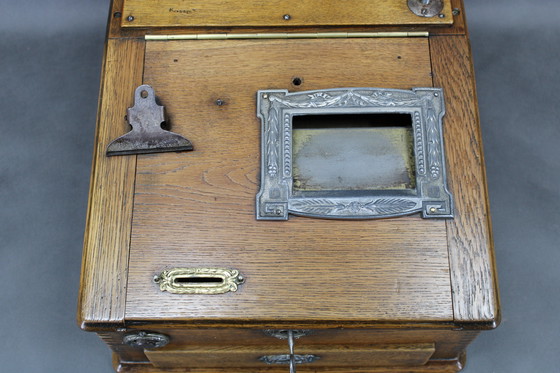 Image 1 of Antike hölzerne Registrierkasse