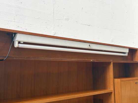 Image 1 of Woonkamermeubel uit het midden van de 20e eeuw, gemaakt van teakhout, Zwitserland, jaren 60.