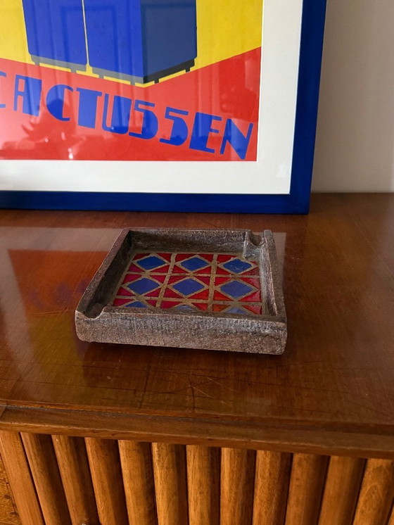 Image 1 of Keramische asbak in space age-stijl uit het midden van de 20e eeuw, Aldo Londi Bitossi, Italië, jaren 70.