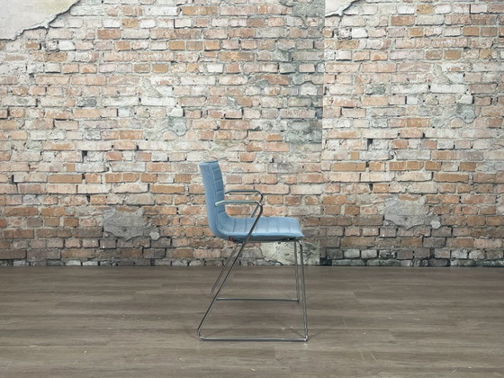 Image 1 of 6x Arper Catifa 46 blau mit Armlehne