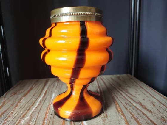 Image 1 of Dispensador de flores de cristal Art Decó Tango años 20/30