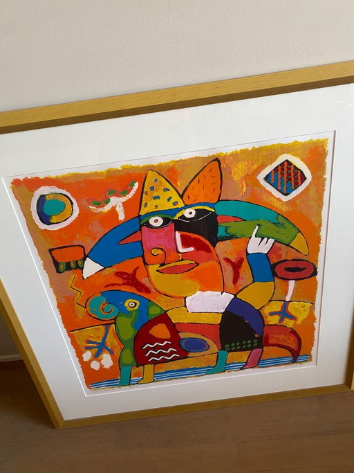 Brielle Lithograph Commissioned by Leolux – lithos zeefdrukken, Glass, Paper
