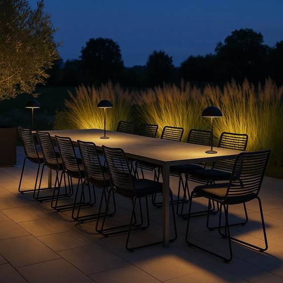 Image 1 of Sedie da pranzo HAY Hee – Set di 10 + 10 cuscini – Nere – Ottime condizioni