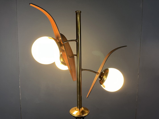 Image 1 of Mid century italian floor lamp attr. to Stilnovo, 1950s