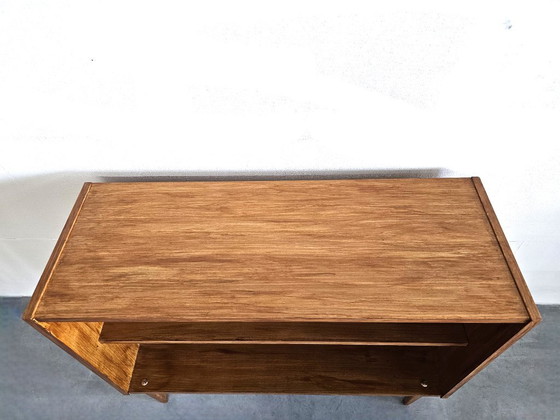 Vintage Mid-Century Lowboard / Bookcases, 60s/70s Scandinavian Style, Wood, Brown, Mid Century Modern (photo 3 of 13)