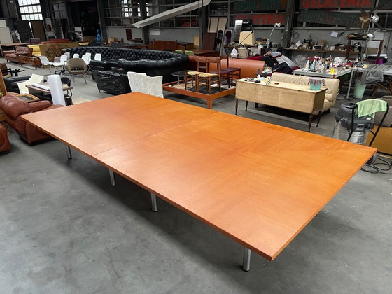 2x Unique Danish Design Large Tables – Metal, Wood, Vintage (photo 9 of 10)