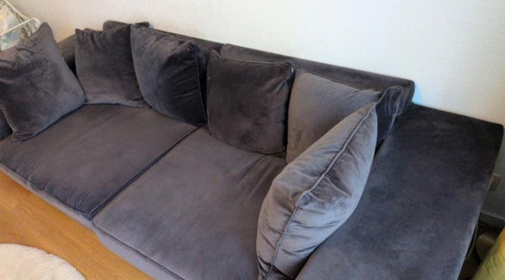 Image 1 of Large suede sofa