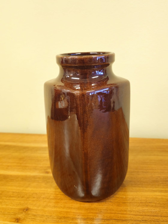 Image 1 of Vintage West Germany Vaas Vaasje Bruin