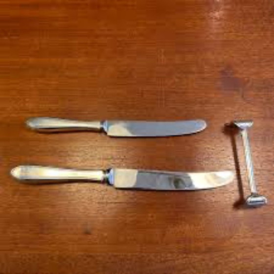 Image 1 of Ensemble de couverts Keltum Puntfilet pour 6 personnes, plaqué argent