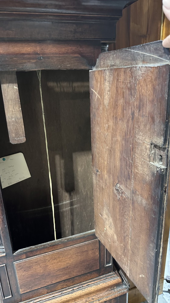 Image 1 of Horloge de parquet anglaise ancienne – R. Griffiths, Denbigh, fin XVIIIe / début XIXe siècle