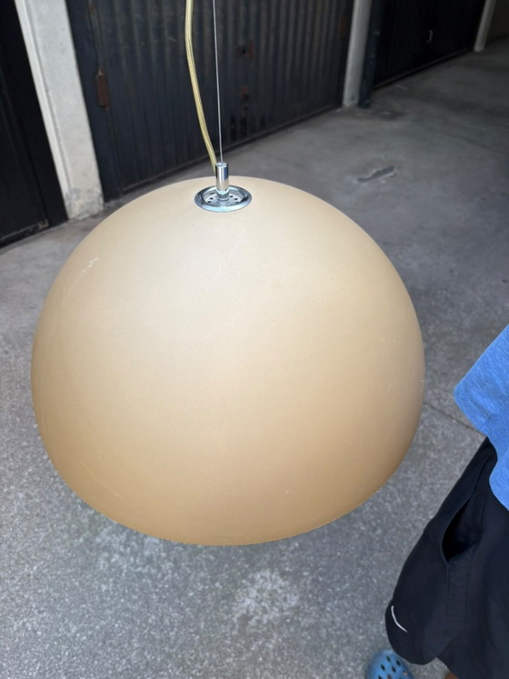 Vintage Italian Glass Pendant Lamp 1970s Mid Century Modern Space Age Ceiling Light – Lampade a sospensione (photo 6 of 10)