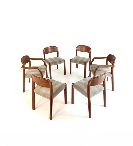 6x vintage Danish dining chair, EMC Møbler '80