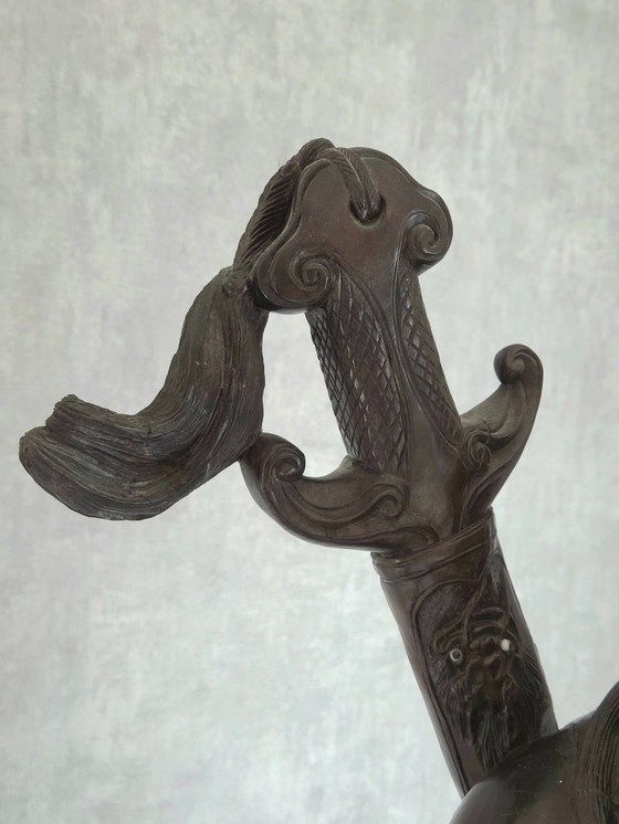 Image 1 of 19th century Asian deity sculpture - Hardwood - (ref 4105)