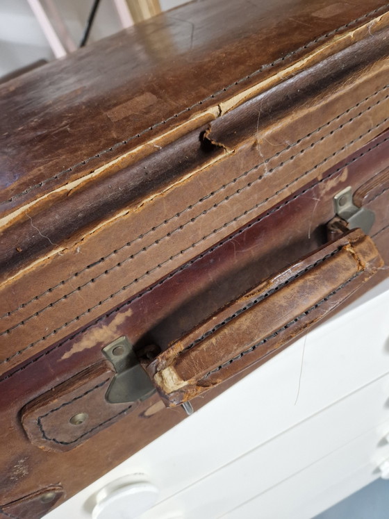 Vintage Reiskoffer – Reistassen, Leather, Metal (photo 2 of 15)
