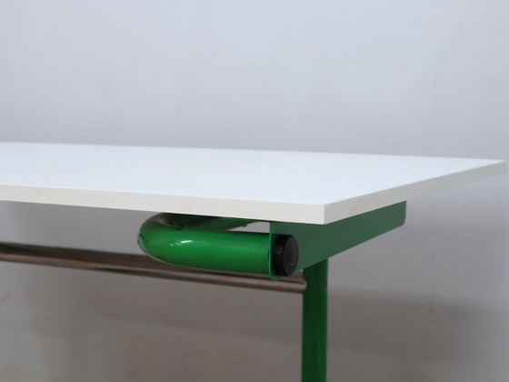 Image 1 of Scrivania vintage Bieffeplast con struttura in metallo verde anni '60