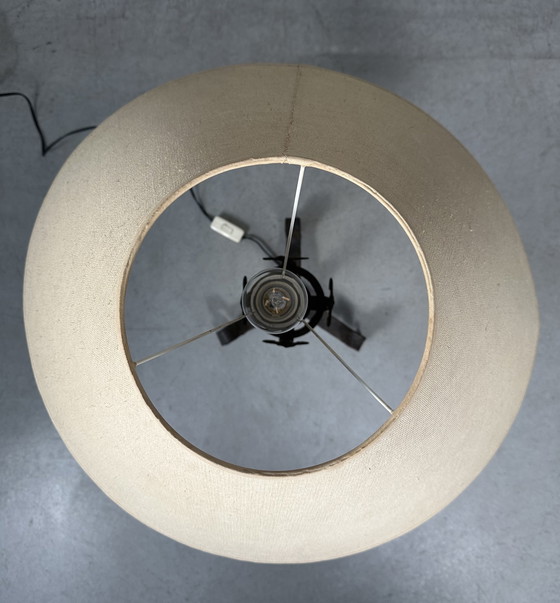 Image 1 of Antique Spanish Brutalist table lamp - wrought iron