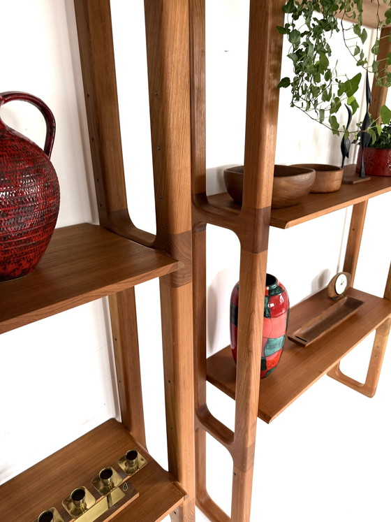 Image 1 of 2x vintage teak wall cabinet, Dyrlund ‘90