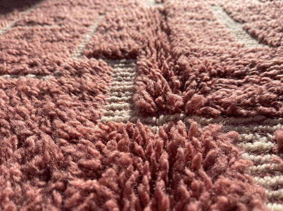 Roze Wollen Berber Tapijt 150/250cm – Vloerkleden en tapijten, Wool (photo 6 of 6)