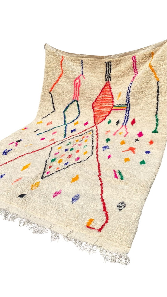 Image 1 of Tapis berbère exclusif des montagnes de l'Atlas – Laine tissée à la main, 300 x 205 cm